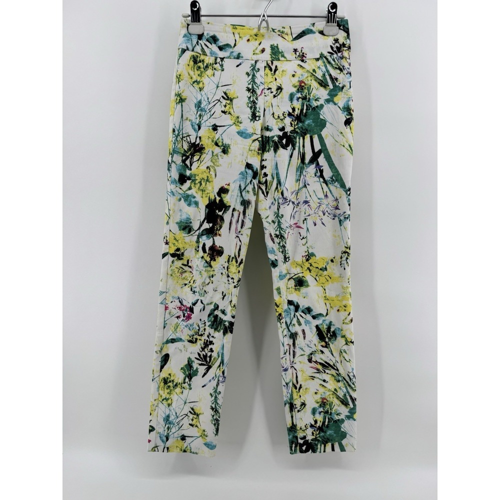Krazy Larry Pull‎ On Stretch  Ankle Abstract Floral Size 0